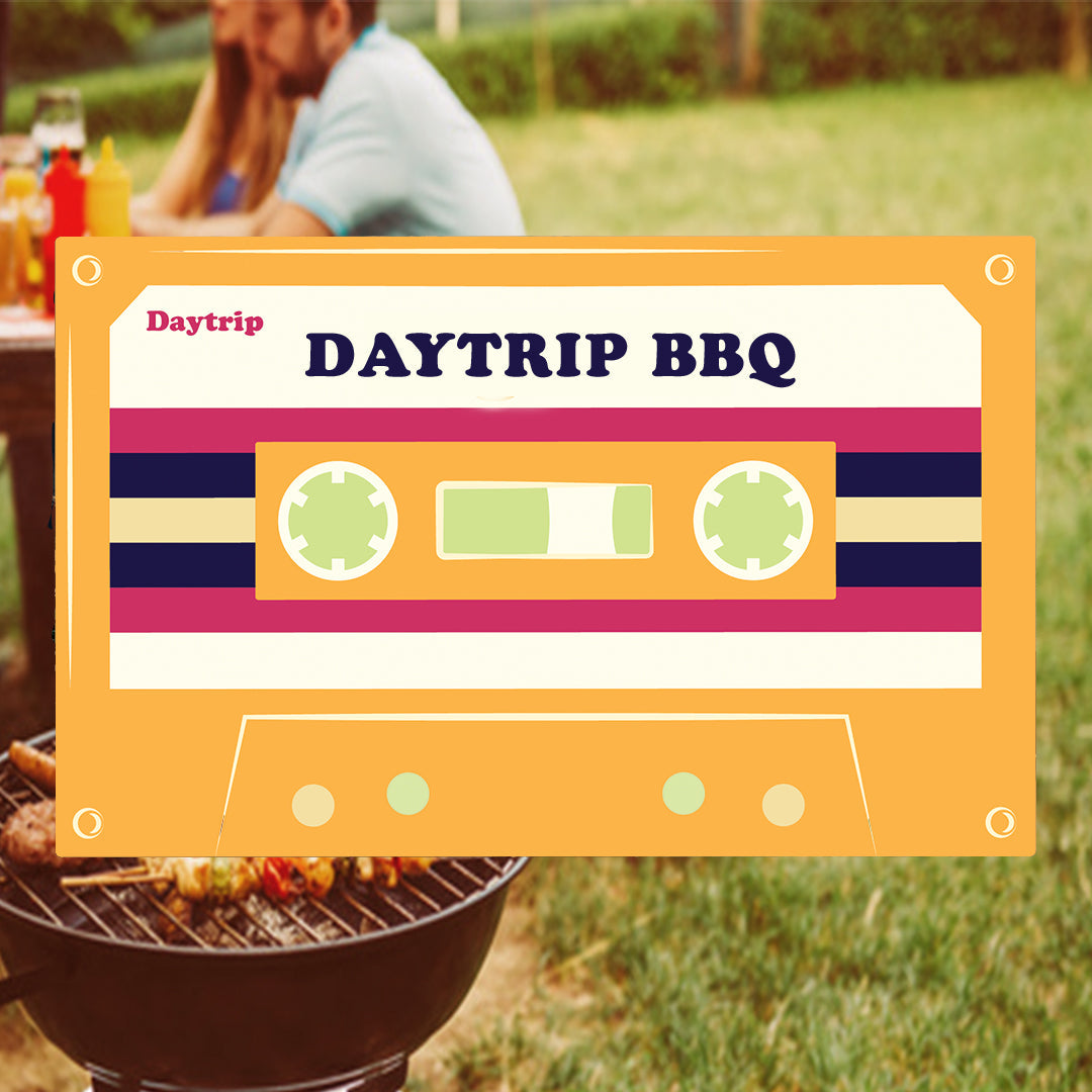 graphic image of a cassette tape with a playlist title