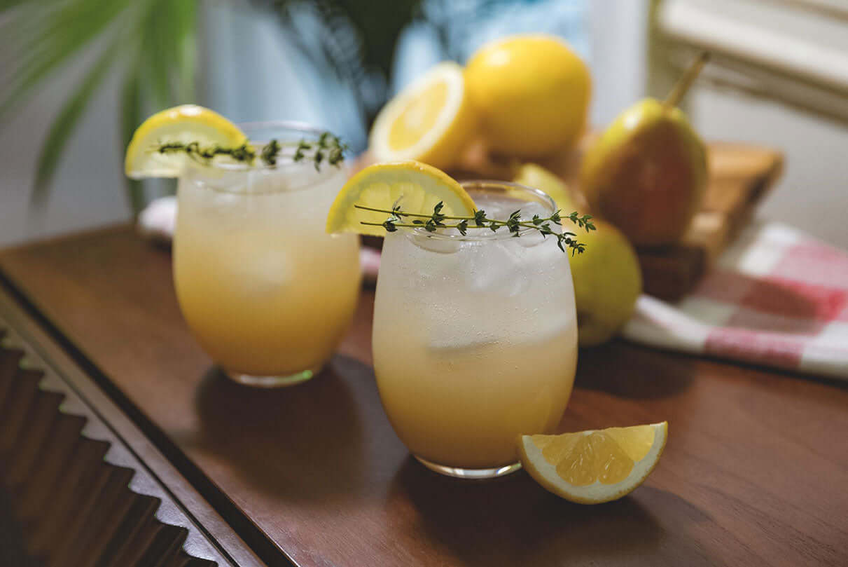 Delicious looking cocktail photo of the malibu mojito featuring Daytrip CBD Infused sparkling water