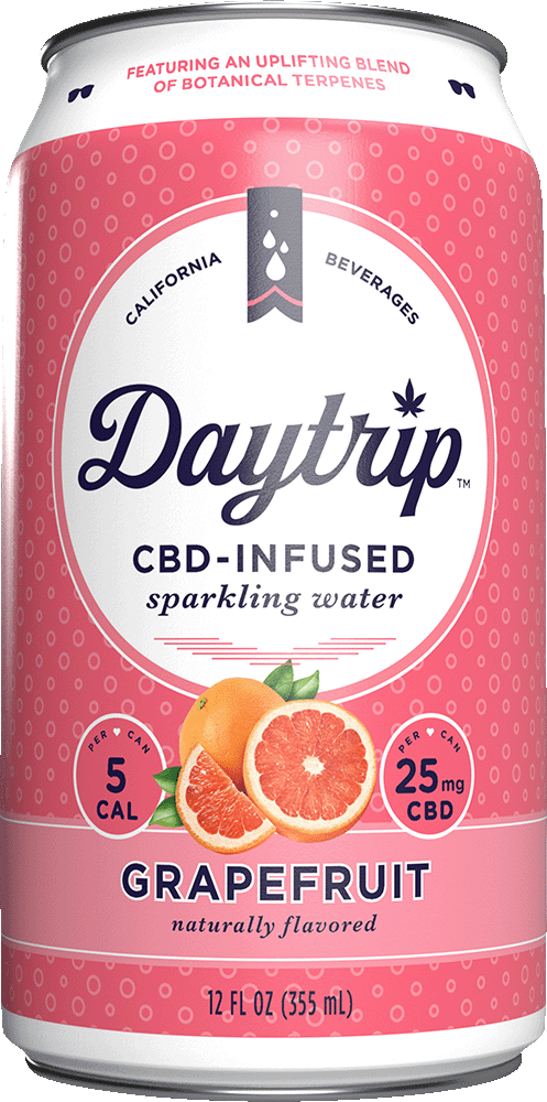 Can render of Daytrip Grapefruit sparkling water on a white background