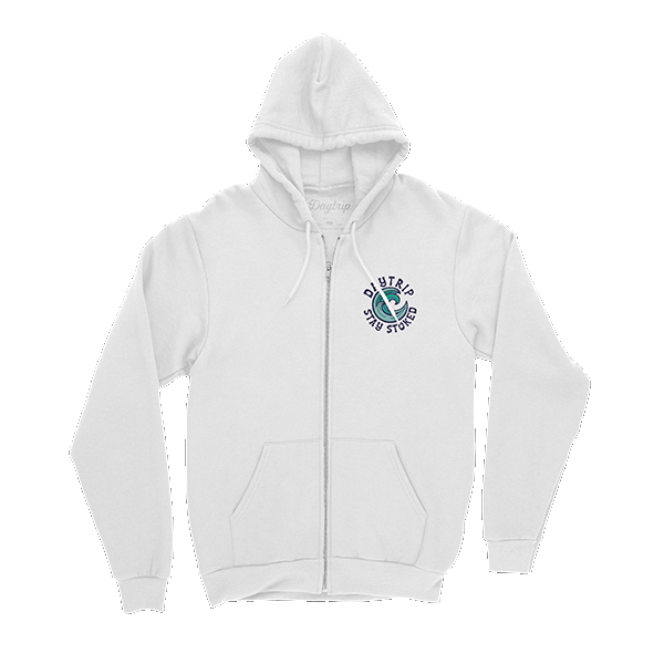 Stay Stoked Hoodie - White